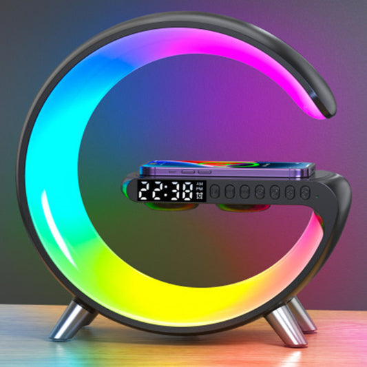 NEW G SHAPED LED BLUETOOTH SPEAKER WIRELESS CHARGER